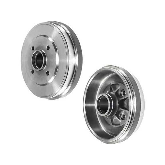 Rear Brake Drum Set - Compatible with 2014 - 2019 Nissan Versa Note 2015 2016 2017 2018