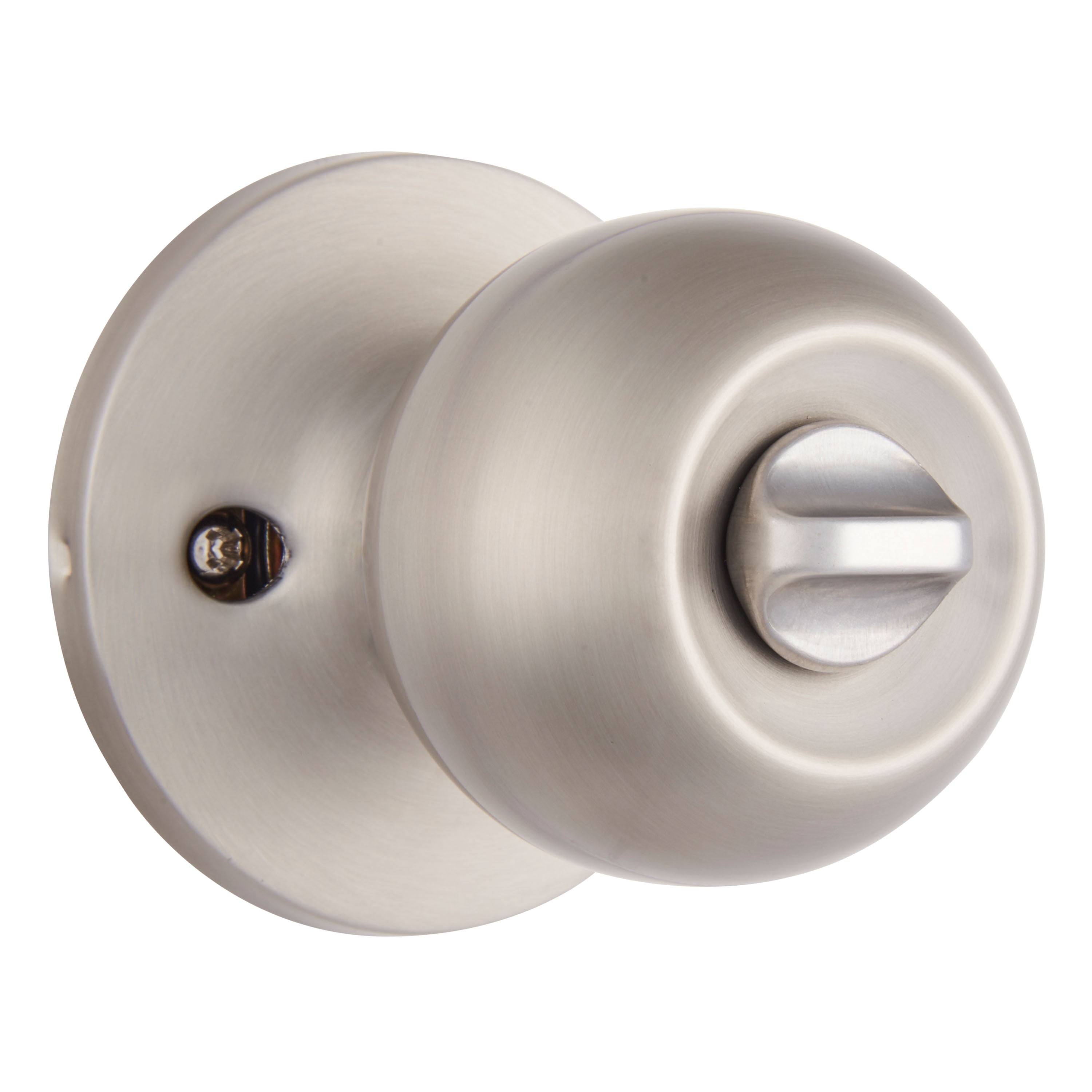 Brinks, Keyed Ball Style Entry Doorknob, Antique Brass Finish 