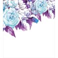 thumbnail image 3 of Floral Duvet Cover Set, Vintage Classic Flower Petals Bridal Wedding Romance Shabby Form Design Art, Decorative 2 Piece Bedding Set with 1 Pillow Shams, Twin Size, Pale Blue Purple, by Ambesonne, 3 of 3