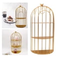 thumbnail image 3 of Organizador de almacenamiento de lujo de hierro con estante nórdico para maquillaje, vinagreras de cocina Tres capas doradas, 3 of 9