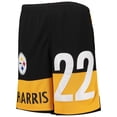 thumbnail image 2 of Youth Najee Harris Black Pittsburgh Steelers Name & Number Player Shorts, 2 of 4