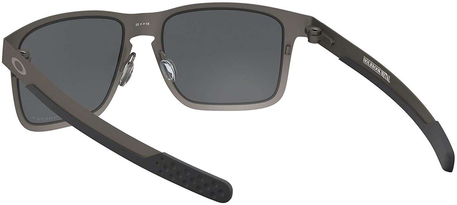 Oakley Men's Polarized Holbrook Metal 0OO4123-41230655 Grey Square Sunglasses
