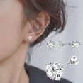 thumbnail image 5 of 1 Pair Stud Earrings for Women Cubic Zirconia Stainless Steel Hypoallergenic Medium Stud Earrings Non Tarnish Gift Jewelry by PALIFEUR, 5 of 7
