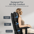 thumbnail image 5 of OKUP Executive Reclining Office Chair with Footrest, Microfiber Leather 170° Recline, Black, 420 lbs Support, 5 of 10