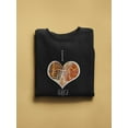 thumbnail image 2 of I Love Africa With Heart Doodle Sweatshirt Women -Image by Shutterstock, Female 4X-Large, 2 of 4