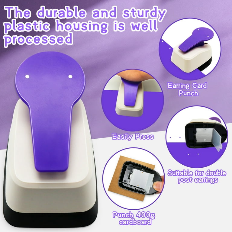 Earring Card Punch Earring Punch Card Tool, Double Hole Punch