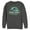 Charcoal Heather, variant on Men's Jurassic World: Fallen Kingdom T. Rex Spray Paint Logo  Sweatshirt Black Small