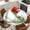 Sage Green, variant on Thanksgiving Round Tablecloth, Fitted Table Cover with Elastic for 55"-60" Round Tables, Grey White Pumpkin Stripes Autumn Leaf Table Cloth Outdoor Indoor Dinning Party Waterproof Tablecloths