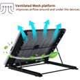 thumbnail image 5 of Soporte para almohadilla de luz para caja de luz, negro, multifuncional, antideslizante, soporte de mesa con luz LED de 7 esquinas para computadora portátil A4 LB4 L4S y la mayoría de las almohadilla, 5 of 5