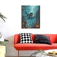 thumbnail image 4 of KLL Realistic Ocean Shark Print Canvas Wall Art, Canvas Painting Prints Canvas Art Wall Decor Home Decoration for Living Room Bedroom Office, 4 of 6