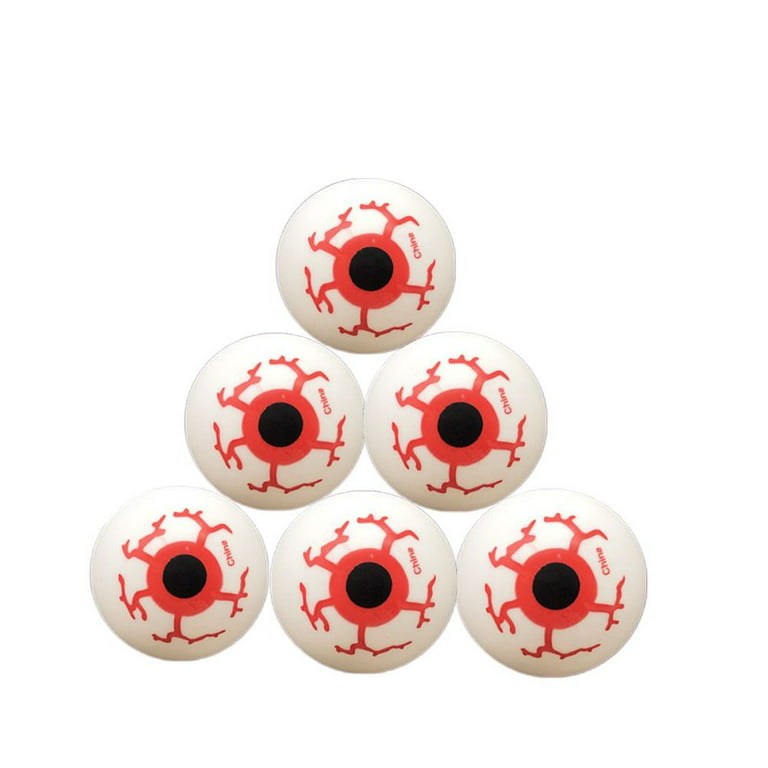 32mm Scary Red Bloodshot Eyes Props Halloween Decoration Kids Toys Bouncing  Eyeballs Simulation Eyeballs Hollow Eyeballs Fake Eye Balls RED 