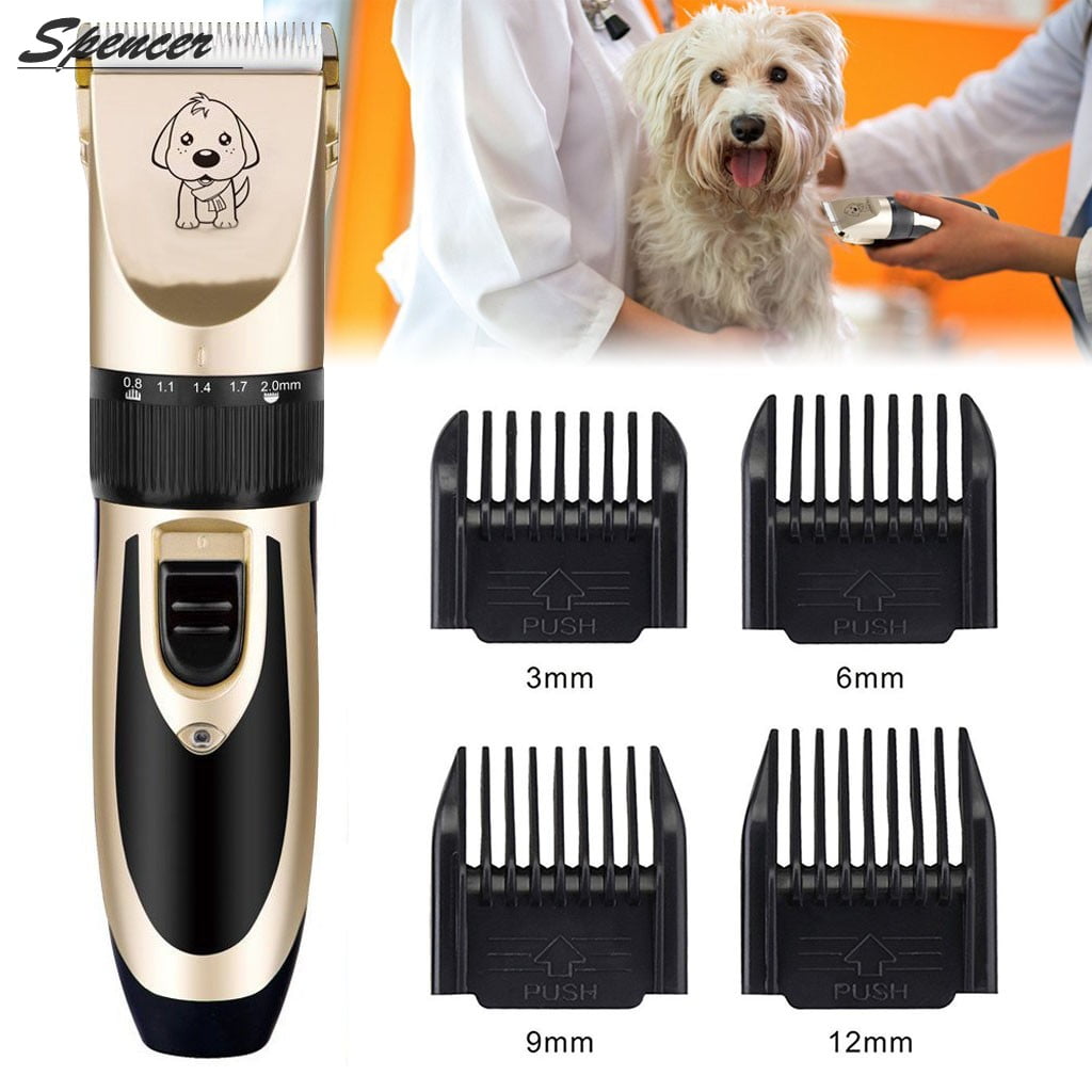 Spencer Professional Pet Grooming Kit Rechargeable Cordless Quiet Dog ...