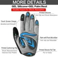 thumbnail image 5 of FINGER TEN Cycling Gloves Kids Boys Girls Youth Full Finger Pair Dirt Bike Riding, Children Toddler Touch Screen Mountain Road Bicycle Warm Cold Weather Gel Padded, Color Blue Orange, 5 of 6