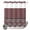 Dark Red, variant on No Hook Shower Curtain, Boho Blue Flower Shower Curtains for Bathroom with See Through Top Window, Abstract Bohemia Pesley Floral Waterproof & Washable Bath Curtain 60"x72"