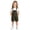 X1 Army Green, variant on Krdevn Kids' Gradient Short Overalls, Adjustable Strap Casual Bib Shorts with Pockets,