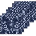 thumbnail image 2 of Coolnut Abstract Navy Geometric Washcloths, 2 PCS 12 X 12 Inches Cotton Wash Cloths, Highly Absorbent and Soft Face Towels for Bathroom,Gym,Hotel and Spa, 2 of 7