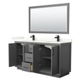thumbnail image 3 of Wyndham Collection WCF111166DKGGTUNSM58 Icon 66" Free Standing Double Basin Vanity Set -, 3 of 7