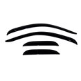 thumbnail image 1 of Auto Ventshade Rainguard 94040 Ventvisor; Aerodynamic Design; Tape-On; Smoke; Acrylic; Set of 4, 1 of 2