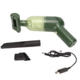 thumbnail image 1 of Aspiradora de mano recargable de 120 W, potente succión, portátil, para pelo de mascotas, coche, sofá, color verde, 1 of 14