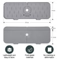 thumbnail image 2 of Alfombrilla de silicona para grifo, protector contra salpicaduras para grifo y fregadero, alfombrilla colectora de agua para proteger encimeras de cocina y baño (gris), 2 of 6