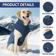 thumbnail image 4 of Dog Coat for Small Medium Large Dogs, Reflective Waterproof Dog Winter Jacket Puppy Cold Weather Coats Windproof Pet Vest Warm Fleece Dogs Snowsuit, 4 of 8