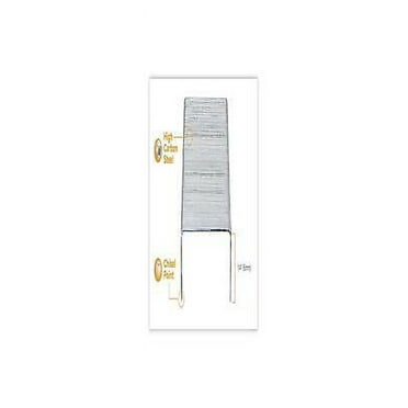 2PK BOSSBS1914CP Standard Staples, 0.25" Leg, 0.5" Crown, Steel, 5,000/Box