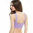 thumbnail image 3 of Saient Sexy Lace Bralette Solid Cross Side Buckle Sports Bra Wireless Push up Bras for Women, 3 of 7