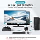 thumbnail image 2 of 8K DisplayPort Switch 2 in 1 Out/ 1 in 2 Out Display Port DP Switch Supports 8K30Hz 4K120Hz for PC Monitor Laptop Etc, 2 of 5