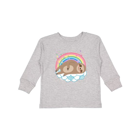 Inktastic Sloth Lover Cute Animal Girls Long Sleeve Toddler T-Shirt
