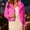 Hot Pink, variant on Msgweeeg Womens Light Jacket Short Cropped Jacket Long Sleeve Collar Pockets Plush Warm Tops Winter Cozy Outerwear Women's Fall Fashion XS-XL