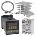 thumbnail image 1 of Controlador de Temperatura PID -C100 Kit Termostato Alto Voltaje 100ACV A 240ACV+Relé SSR 40DA+ Sonda K, 1 of 5