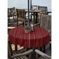thumbnail image 2 of Outdoor Tablecloth with Umbrella Hole for Patio/Picnic/Party/Camping, Red Plants Texture Waterproof Table Cloth Round Cover Washable, Vintage Country Trees Pattern (Dia 60"), 2 of 8