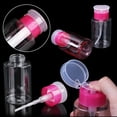 thumbnail image 3 of Dispensador de bomba vacía de 160ml, removedor de esmalte de gel líquido, botella limpia para arte de uñas, 11 Feliz Sencillez, 3 of 5