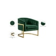 thumbnail image 2 of Meridian Furniture Carter Green Velvet Accent Chair with Stainless Steel Base, 2 of 6