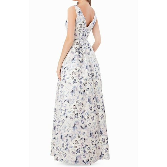 JS Collections - JS Collections Women's Floral-Print Metallic Ball Gown ...