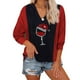 thumbnail image 3 of Sudadera con capucha y cuello en V, sudadera con capucha y cuello en V, sudadera con capucha para mujer, características de vanguardia, 3 of 4
