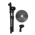 thumbnail image 2 of Table Microphone Stand, Telescoping Boom Arm Prevent Slip Adjustable Height Angle Desk Mic Stand Weighted Round Base  for Meeting, 2 of 7