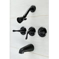 thumbnail image 2 of Kingston Brass KB2240YL Yosemite Two-Handle Tub Shower Faucet, Matte Black, 2 of 3