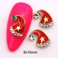 thumbnail image 1 of 10 Uds. De decoración navideña para uñas, abalorio dorado y plateado, zapatos con cabeza de ciervo de Papá Noel, sombrero de muñeco de nieve, accesorios para uñas de árbol, 1 of 4