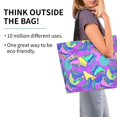 thumbnail image 2 of Fotbe Disco Roller Skates Bolsa Tote Estética de Lona con Estampado para Mujer - Bolsa Reutilizable de Hombro Casual para Vacaciones, Compras, Trabajo y Gimnasio, 2 of 8