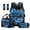 Blue Sea Turtle Hibiscus Floral, variant on Jeiento Kids Backpack And Lunch Box Set 4 Piece 17 Inch White Shark Water-Resistant Polyester School Supplies for Elementary Boys, Includes Pencil Case, Bookmark