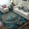 thumbnail image 2 of Celtic Tree of Life Rectangle Area Rug – Indoor/Outdoor – for Living Room, Bedroom, Hallway – Modern Home Decor Carpet – Non-Slip Backing – Machine Washable, 2 of 7
