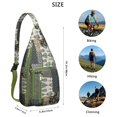 thumbnail image 3 of Stylish Sling Bag for Women - Floral Print Crossbody Backpack, Lightweight Waterproof, 3 of 4