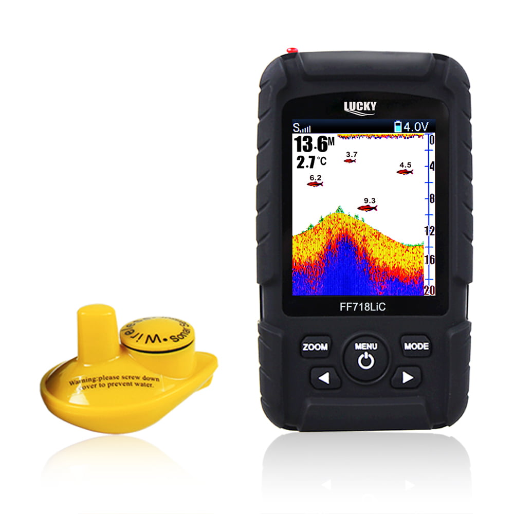 Für iOS Wireless bluetooth Fish Finder 2,5-120 Fuß Tiefe Fish Detect Smart Sonar 