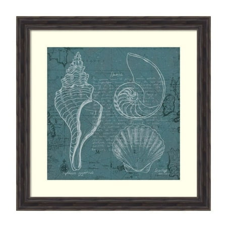 Marco Fabiano 'Coastal Blueprint I' Framed Art Print