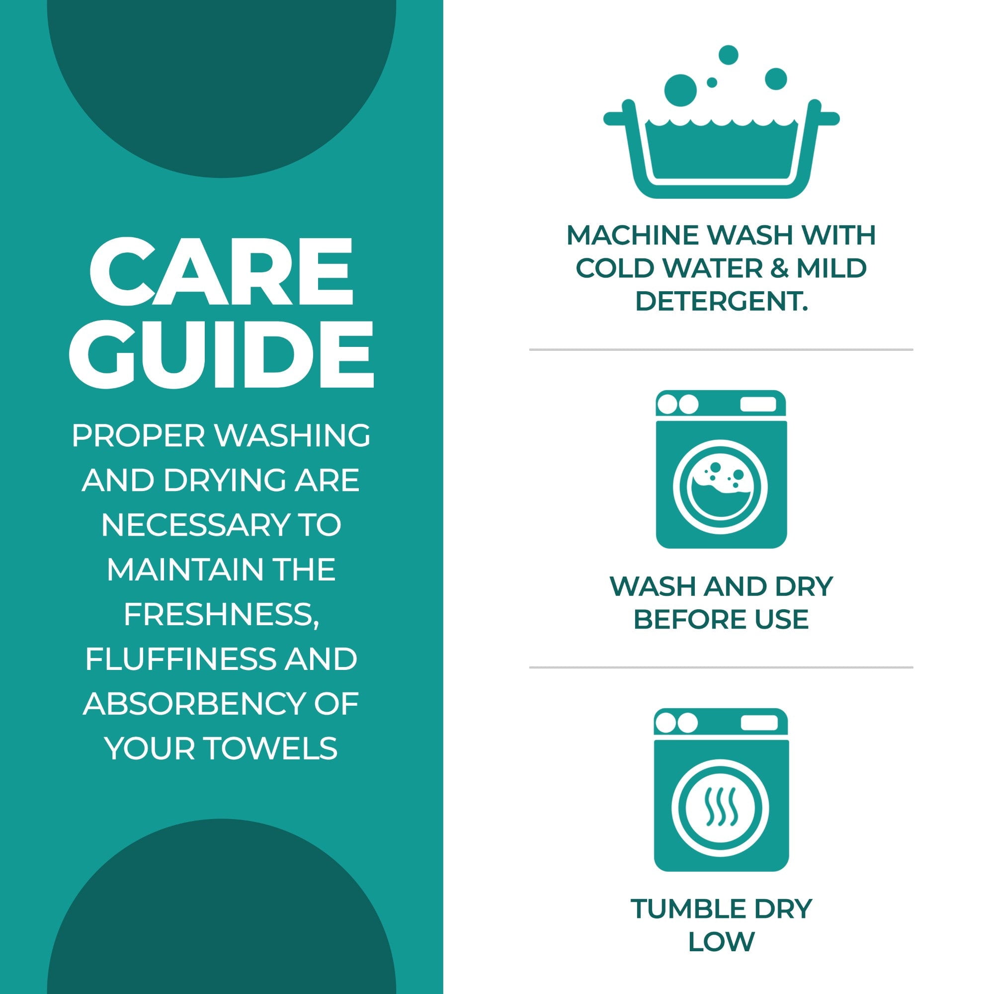 Superior Modern Cotton 3 Piece Bathroom Towel Set Medium Weight Solid, Navy Blue