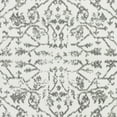 thumbnail image 4 of 6' x 9' Light Gray Floral Power Loom Area Rug With Fringe, 4 of 9