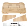 thumbnail image 3 of Reposapiés para inodoro, Reposapiés de madera Reposapiés de oficina de madera ancha Reposapiés de madera Impulsado por el rendimiento, 3 of 5