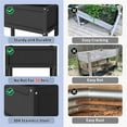 thumbnail image 3 of KETOYARK Elevated Garden Planter Boxes Outdoor,Hdpe Rectangle Planter Boxes Outdoor,Waterproof,Rot Resistant,For Vegetables Flower Tomato Patio Backyard Black, 3 of 7