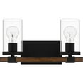 thumbnail image 2 of Nottinghill 2-Light Bathroom Vanity Light in Matte Black, 2 of 6
